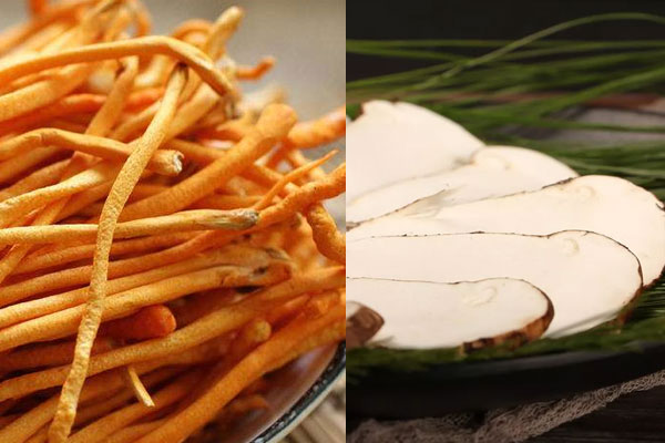 松茸可以和蟲草花一起煲排骨嗎，有哪些功效作用