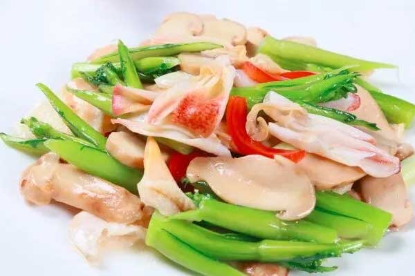 松茸炒芥蘭怎么做才好吃